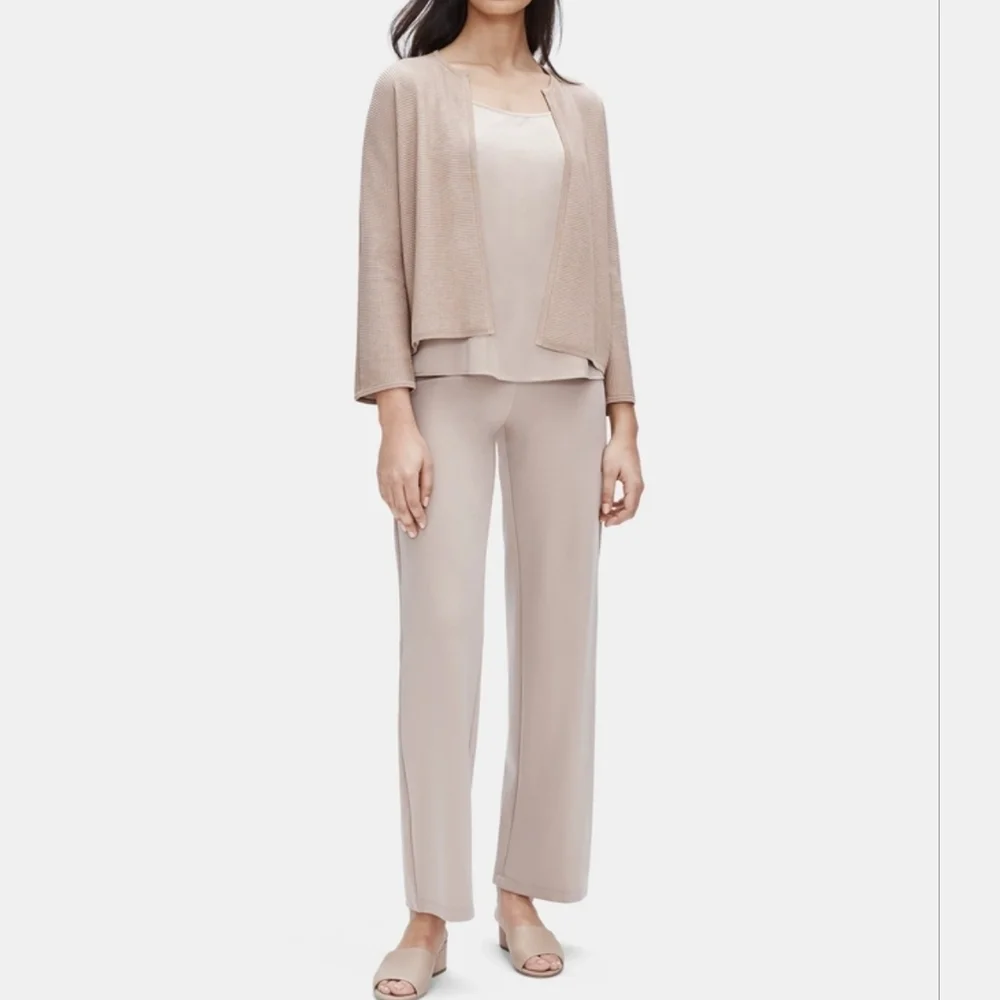 ❤️ EILEEN FISHER SILK ORGANIC COTTON CARDIGAN SWEATER, SMALL - Picture 2 of 13